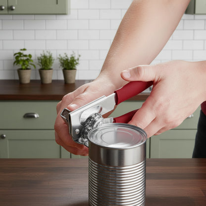 Taylor Swing-A-Way 407RDFS Portable Handheld Manual Can Opener - Red