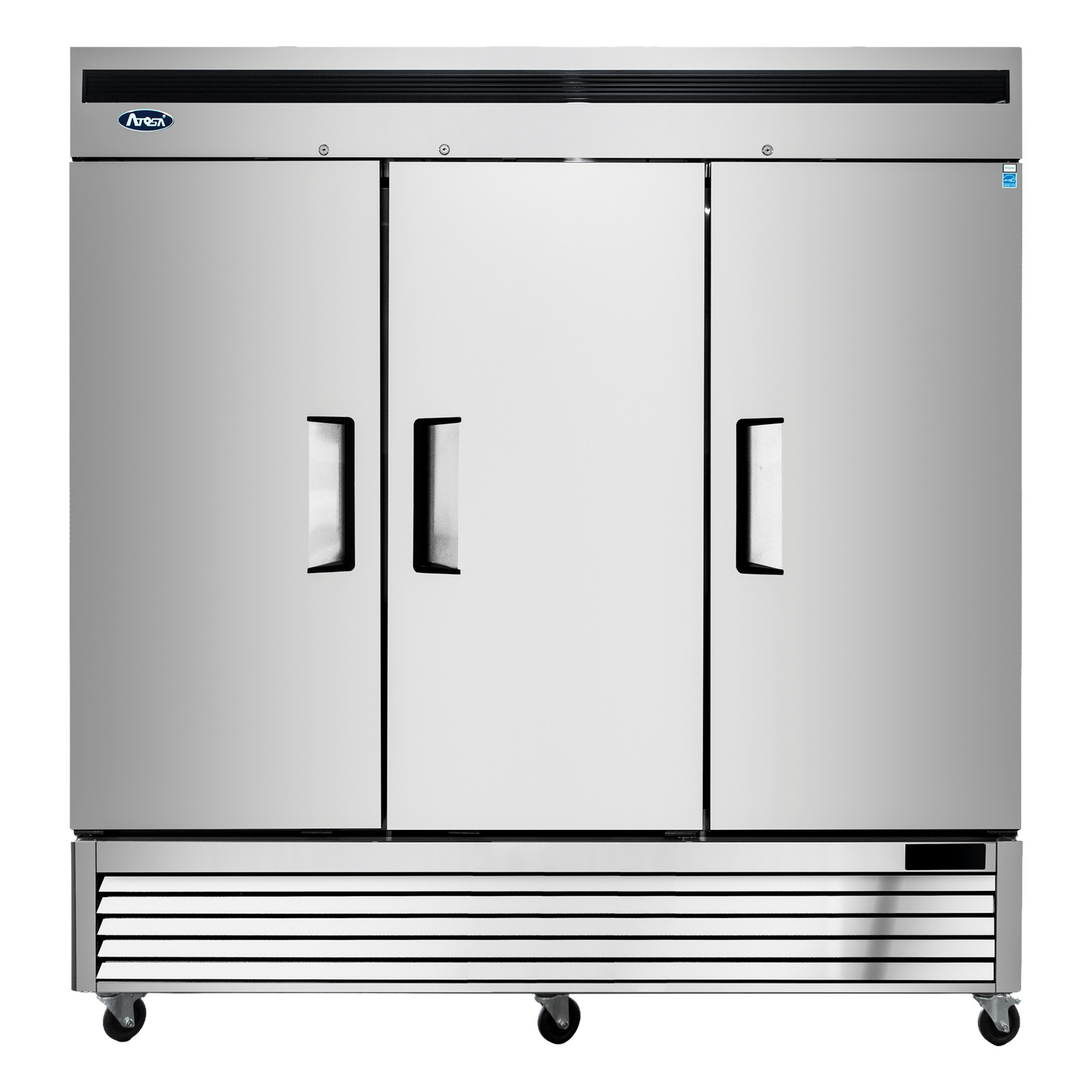 Atosa Three-Section Bottom Mount Reach In Refrigerator 81-9/10" W