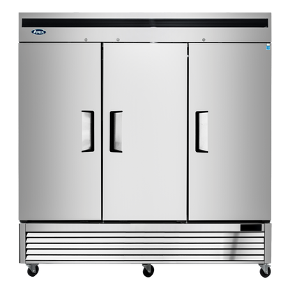Atosa Three-Section Bottom Mount Reach In Refrigerator 81-9/10" W