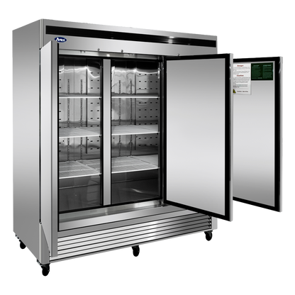 Atosa Three-Section Bottom Mount Reach In Refrigerator 81-9/10" W