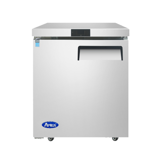 Atosa One-Section Stainless Steel Undercounter Refrigerator 28" W