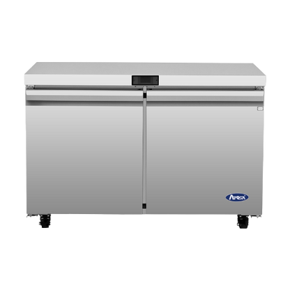 Atosa Two-Section Stainless Steel Undercounter Refrigerator 48"W