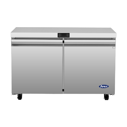Atosa Two-Section Stainless Steel Undercounter Refrigerator 48"W