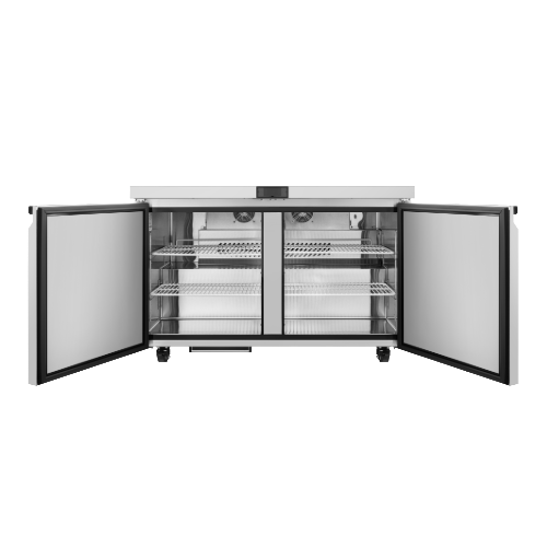 Atosa Two-Section Stainless Steel Undercounter Refrigerator 48"W