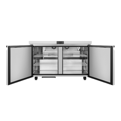 Atosa Two-Section Stainless Steel Undercounter Refrigerator 48"W