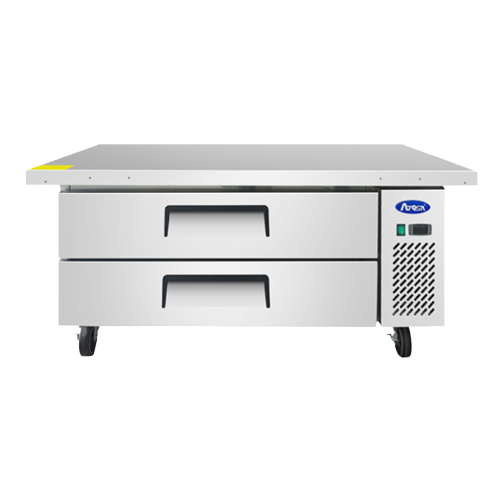 Atosa One-Section Stainless Steel Refrigerated Chef Base With Extended Top 60" W
