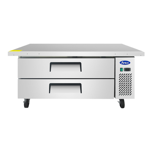 Atosa One-Section Stainless Steel Refrigerated Chef Base With Extended Top 60" W