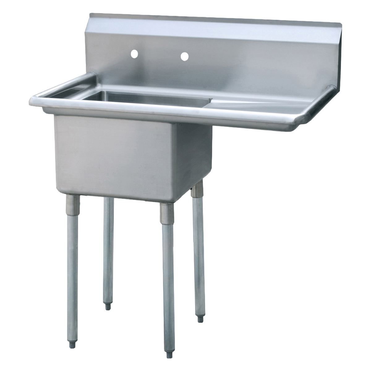 Atosa Stainless One Compartment Sink With Right Drainboard 39"W