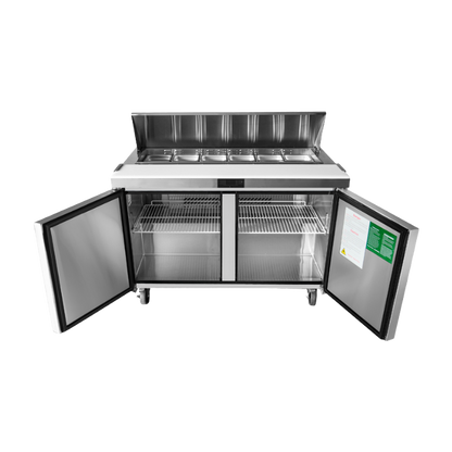 Atosa Two-Section Refrigerated Sandwich/Salad Prep Table 60"W