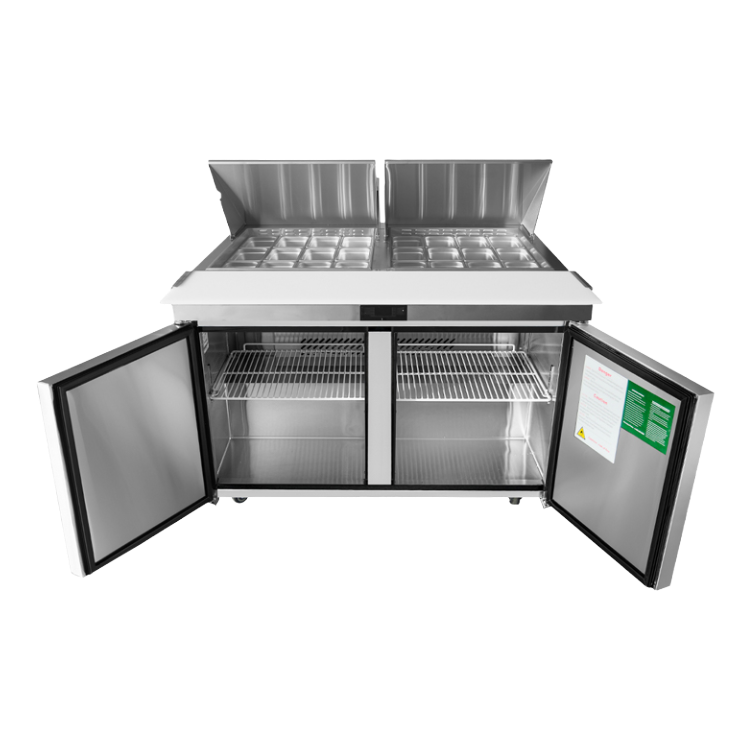 Atosa Two-Section Mega Top Refrigerated Sandwich/Salad Prep Table 60"W