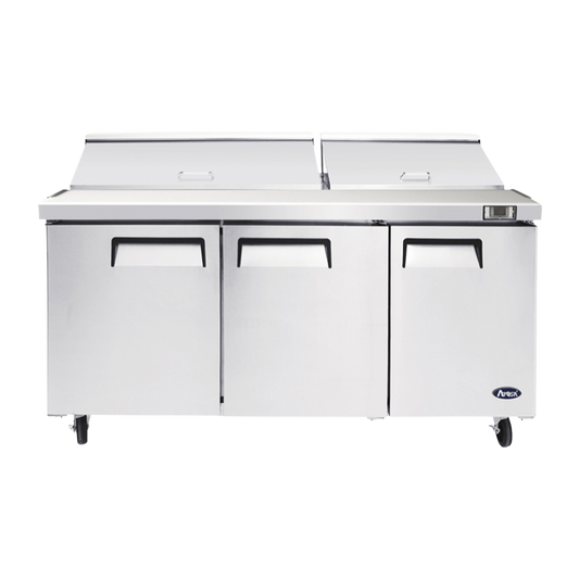 Atosa Three-Section Mega Top Refrigerated Sandwich/Salad Prep Table 72"W