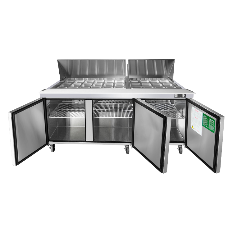 Atosa Three-Section Mega Top Refrigerated Sandwich/Salad Prep Table 72"W