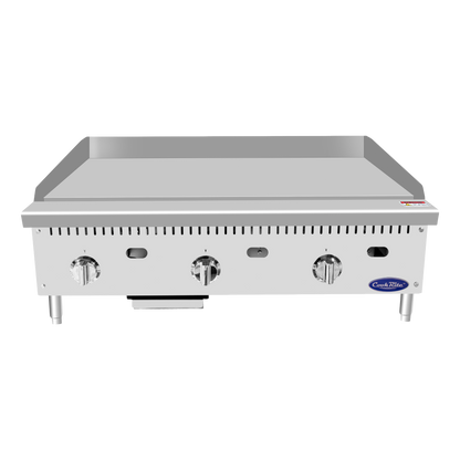 Atosa Heavy Duty Stainless Three Burner Gas Thermo-Griddle 36"W