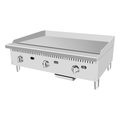 Atosa Heavy Duty Stainless Three Burner Gas Thermo-Griddle 36"W