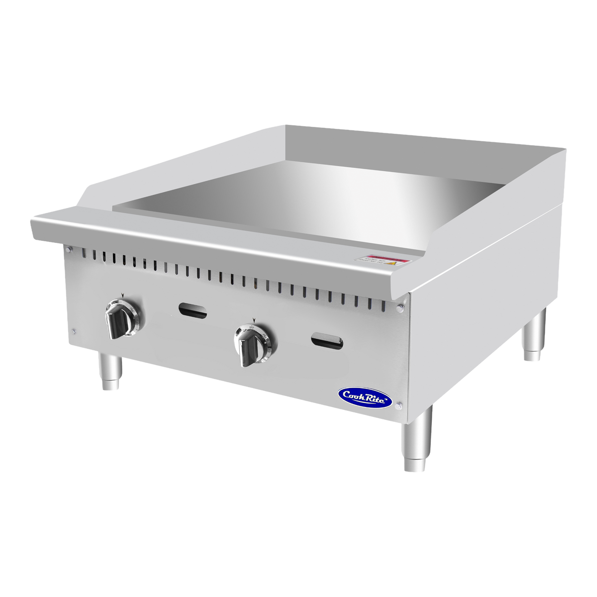 Atosa Heavy Duty Stainless Two Burner Gas Thermo-Griddle 24"W