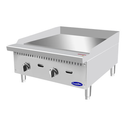 Atosa Heavy Duty Stainless Two Burner Gas Thermo-Griddle 24"W