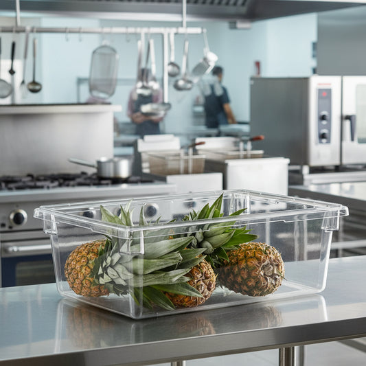 Cambro Camwear® Food Storage Box Clear 18" x 26" x 9" D 18269CW135