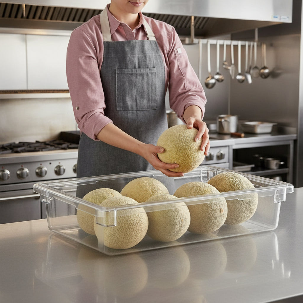 Camwear® Food Storage Box Clear 18" x 26" x 6" D 18266CW135