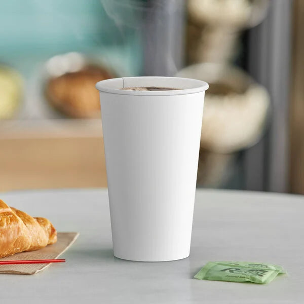 White Paper Cup 16 oz 1000/Case-Superior Equipment & Supply