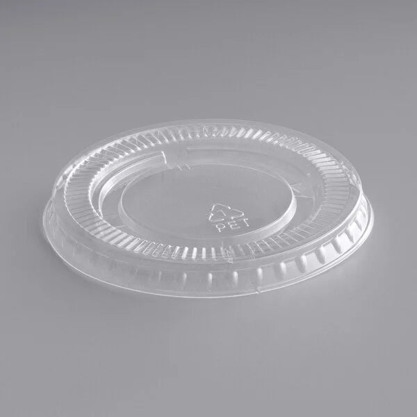 Plastic Portion Cup Lid Clear 3.25-5.5 oz. - 2500/Case