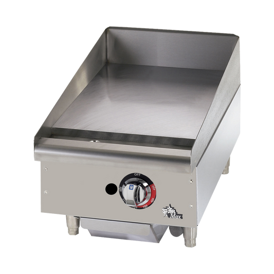 Star Stainless Steel Natural Gas Countertop Griddle Heavy Duty 15" W