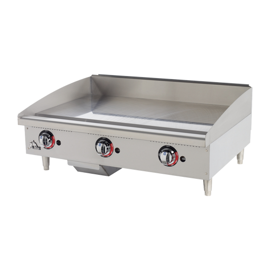 Star Stainless Steel Countertop Griddle Natural Gas Heavy Duty 36"W