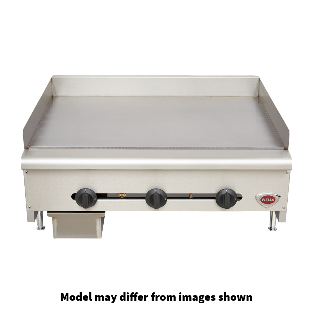 Wells HDG-6030G 60" Gas Countertop Griddle - 3/4" Plate