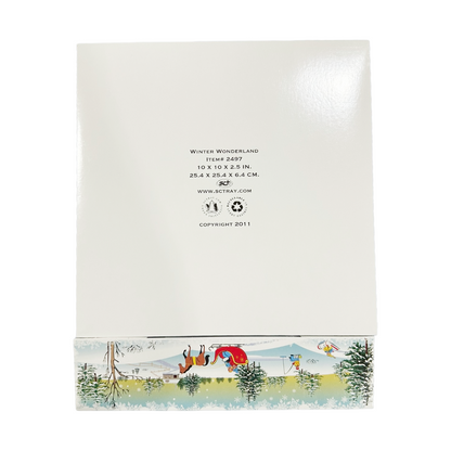 Southern Champion Tray 2497 Winter Wonderland Window Bakery Box, 10" x 10" x 2.5"