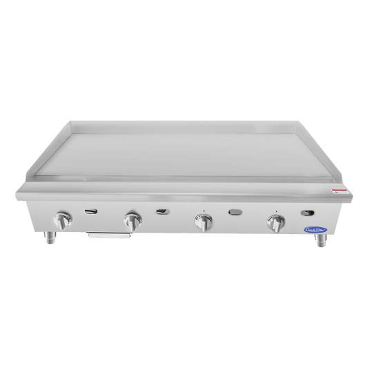 Atosa Heavy Duty Stainless Four Burner Gas Thermo-Griddle 48"W