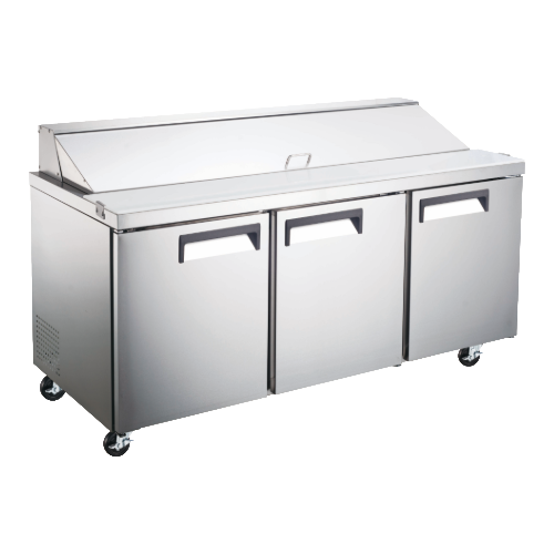 Falcon Three-Section Refrigerated Salad/Sandwich Prep Table 70-3/8" Wide