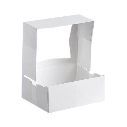 Donut/Bakery Box Auto Pop-Up Window White 10" x 8" x 4"