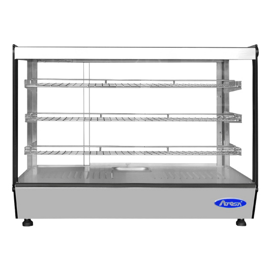 Atosa Countertop Heated Display Case 7.1 Cu. Ft. Capacity
