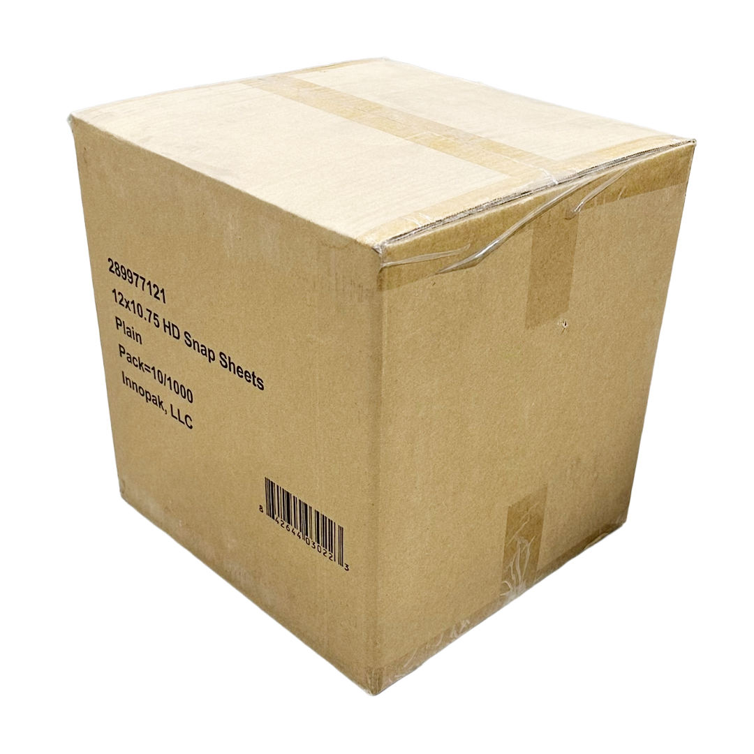 Innopak 289977121 Large Snap Sheets 12"x10.75" HDPE Deli Sheets, Case/10000