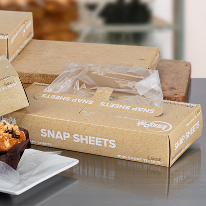 Innopak 289977121 Large Snap Sheets 12"x10.75" HDPE Deli Sheets, Case/10000