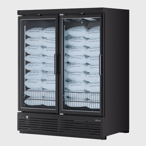 Turbo Air Super Deluxe Jumbo Ice Merchandiser Two-Section