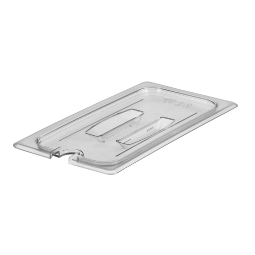 Cambro Camwear Poly Food Pan Cover Notched 1/3 Size 30CWCHN135