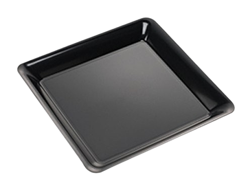 EMI Yoshi Square Party Tray Black 12" EMI-1212B - 25/Case