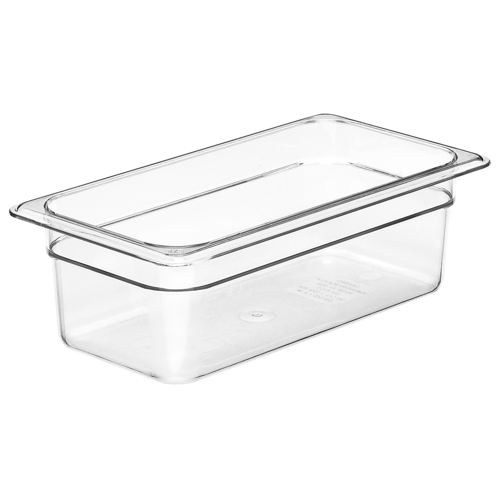 Cambro Camwear Polycarbonate Food Pan 1/3 Size 4" D 34CW135