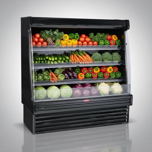 Howard McCray Vertical Refrigerated Produce Open Merchandiser SC-OP35E-8S-B-LED