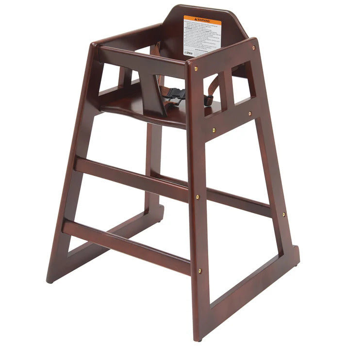 High Chair Mahogany Finish Rubberwood 20"