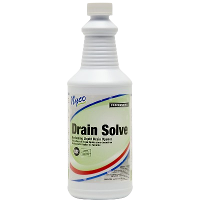 Nyco Products Drain Solve Nonfuming Liquid Drain Opener - 12/Case