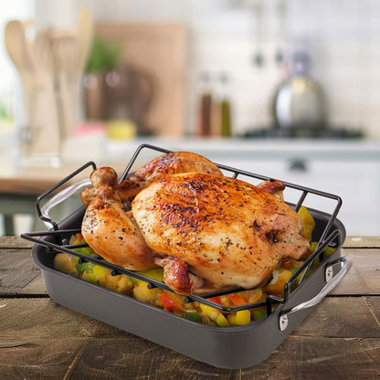 Harold Imports Professional V Roasting Rack Non Stick 43189