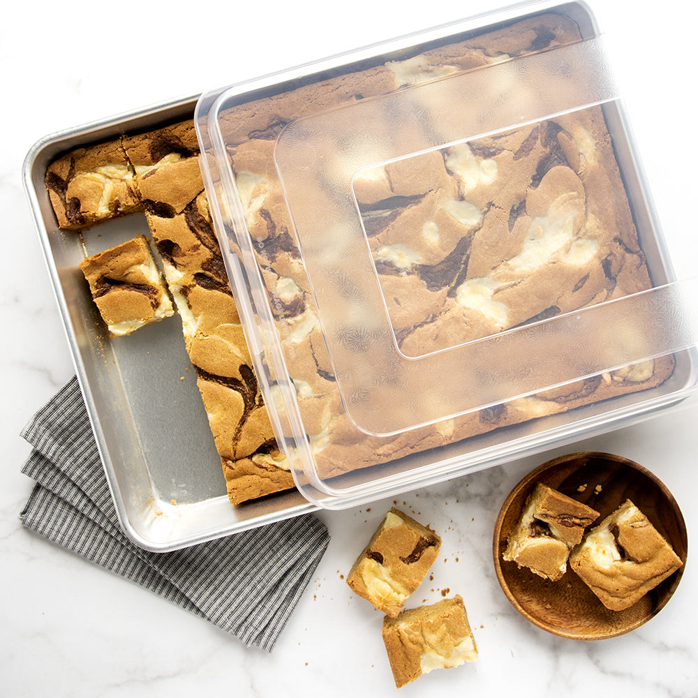 Nordic Ware High-Sided Sheet Cake Pan with Lid 44703