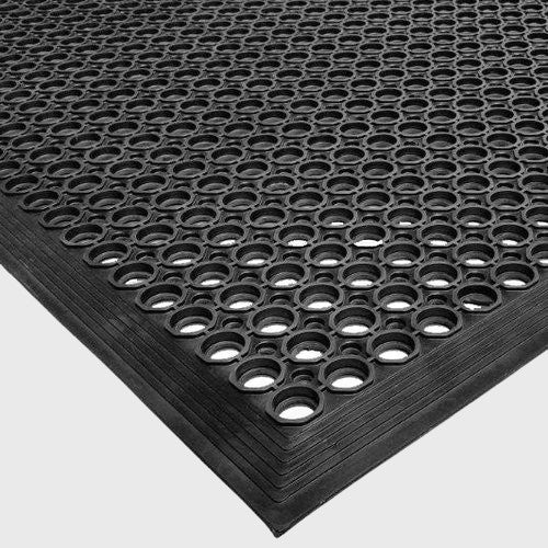 Cactus Mat VIP Topdek Junior Rubber Mat Black 3' x 5' 1/2" Thick