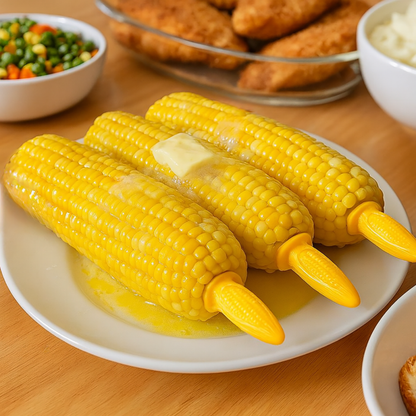 Harold Imports Non-Slip Grip Corn Skewers 45785