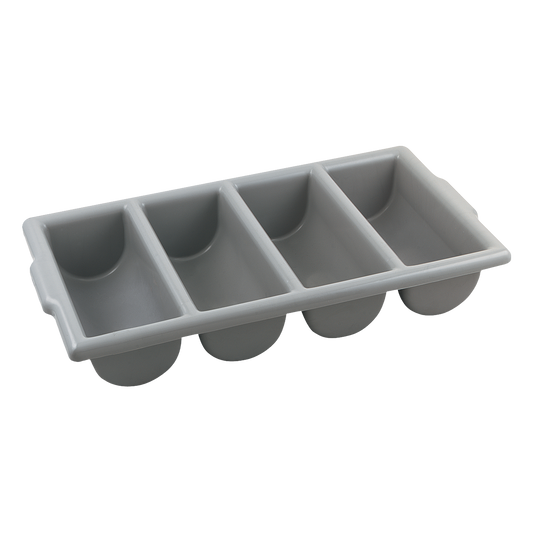 Browne PL-4B 4-Compartment Cutlery Bin, 21.13" x 12.75"