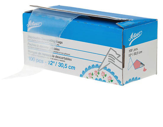 Ateco Disposable Pastry Bags 12" 4712 - 100/Roll
