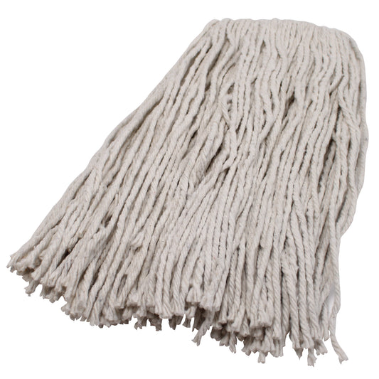 Mop Head Small Cut End 4-Ply White 16 oz.
