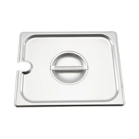 Browne Foodservice Steam Table Notched Pan Cover 1/2 Size 575539