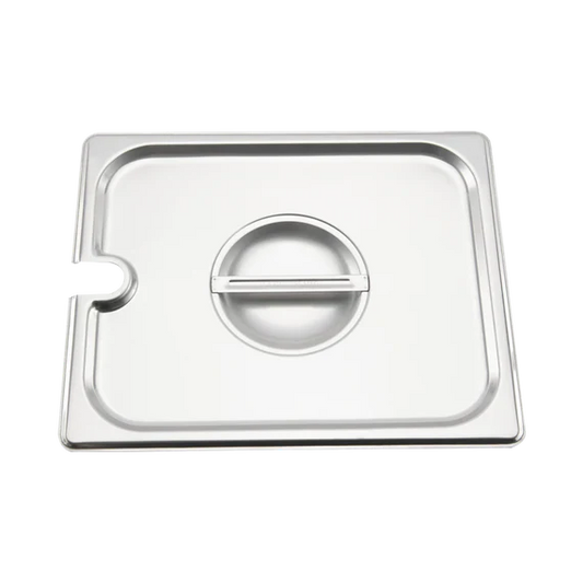 Browne Foodservice Steam Table Notched Pan Cover 1/2 Size 575539